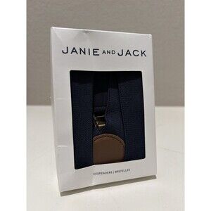 Janie And Jack Blue Suspenders Boys Size 6-8